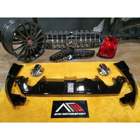 Honda Civic FC Rear Diffuser With Dummy Exhaust Shopee Malaysia