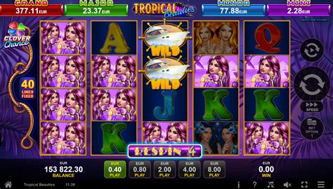 Game TROPICAL BEAUTIES CLOVER CHANCE EGT DIGITAL