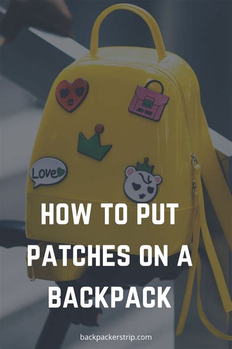 How To Sew A Patch On A Backpack Easy Steps Backpack Patches Diy