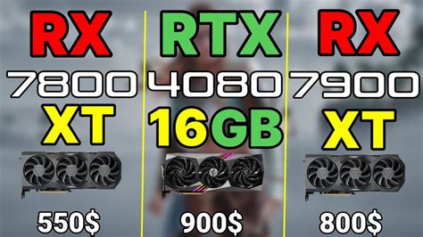 Rx 7800 Xt Vs Rtx 4080 Vs Rx 7900 Xt Vs Rtx 4070 Vs Rx 6700 Xt 7800