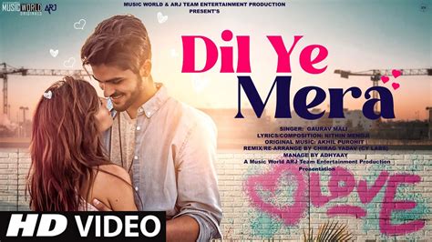 New Song 2022 | Dil Ye Mera | New Hindi Song | Romantic Love Song | Romantic Love Story | Video ...