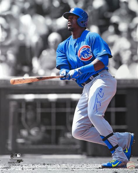 Jorge Soler Signed Chicago Cubs Blue Jersey Spotlight Action 16×20 ...