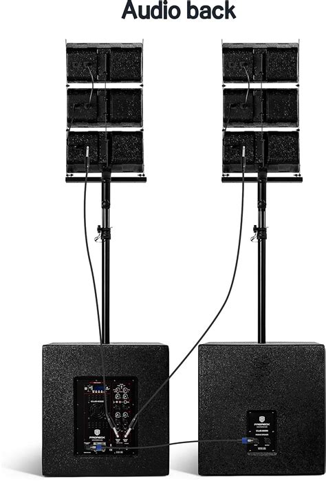 Proreck Club Inch Dj Speaker System Combo Set With Bluetooth