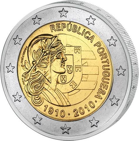 2 Euro Portugal 100 Jahre Portugiesische Republik 2010