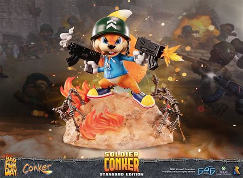 First 4 Figures Reveals Special Set Of Conkers Bad Fur Day Statues