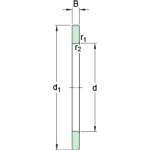 Axiaal cilinderrollager SKF - ref. WS 81104 - RUBIX webshop