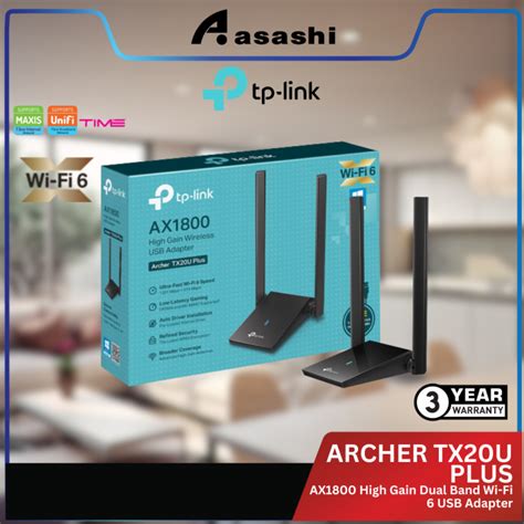 Tp Link Archer Tx U Plus Ax High Gain Dual Band Wi Fi Usb