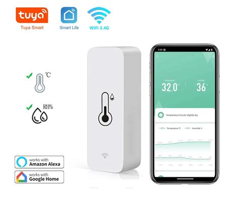 Wi Fi Датчик температури та вологості Tuya Th01 продаж ціна у Києві