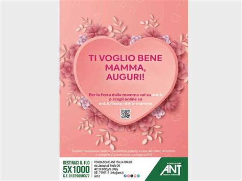 Festa Della Mamma Ad Albenga Banchetto Benefico Di Fondazione ANT