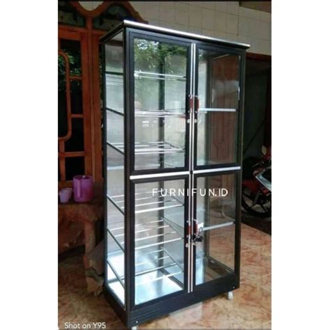 Jual Lemari Tas Sepatu Kaca Lemari Aluminium Lemari Display