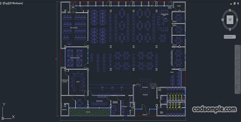 Library Plan Scheme Autocad Free Dwg Cadsample Free Dwg Cad File