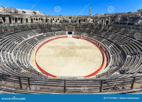 Bull Fighting Arena Nimes stock image. Image of architecture - 27767985