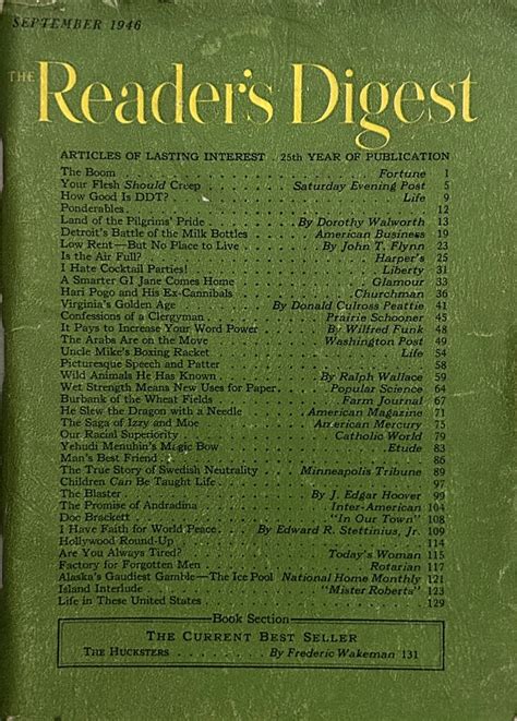 Readers Digest September 1946 At Wolfgangs