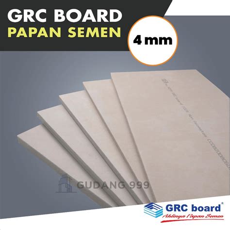 Jual Grc Board 4mm Papan Semen Grc Papan Grc 122 X 244m Shopee