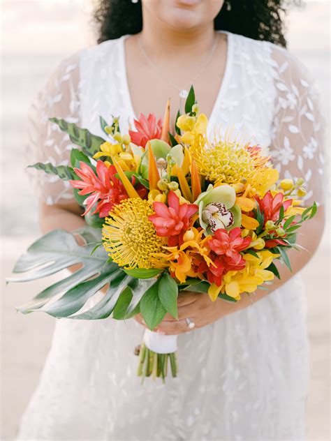 Oahu Sunset Elopement Photography At Makua Beach