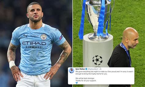 Kyle Walker Apologies To Man City Fans After Losing Out On Glory To