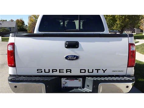 F 250 Super Duty Super Duty Tailgate Letter Inserts Gloss Black 11 16