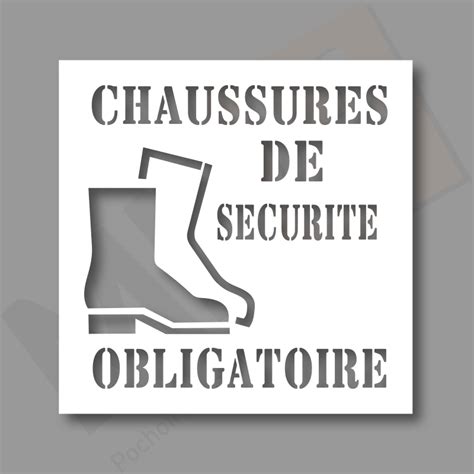 Pochoir Chaussures S Curit R F Mdh Pochoirs Et Signal Tiques