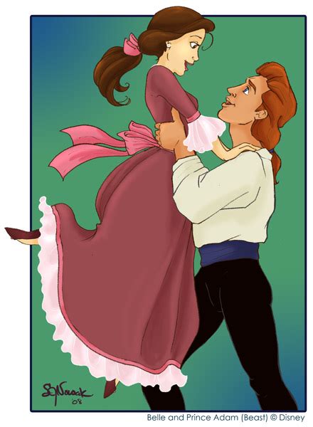 Belle and Prince Adam by lastpetal on DeviantArt