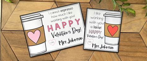 Printable Valentines For Coworkers » LEARNING WITH MALLORY