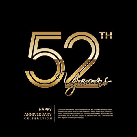 Premium Vector 72 Years Anniversary Logo Design With Golden Color Handwriting Style Line Art