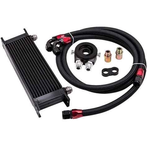 Row An Engine Racing Trust Oil Cooler W Thermostat Oil Filter