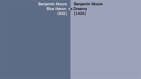 Benjamin Moore Blue Heron Vs Dreamy Side By Side Comparison