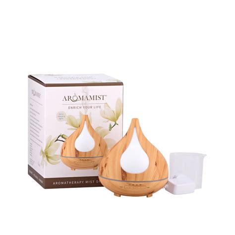 Aromamist Ultrasonic Mist Diffuser Woodgrain Beech - The Zen Store