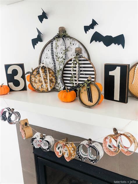 Easy Paper Pumpkin-Shaped Garland for Autumn!