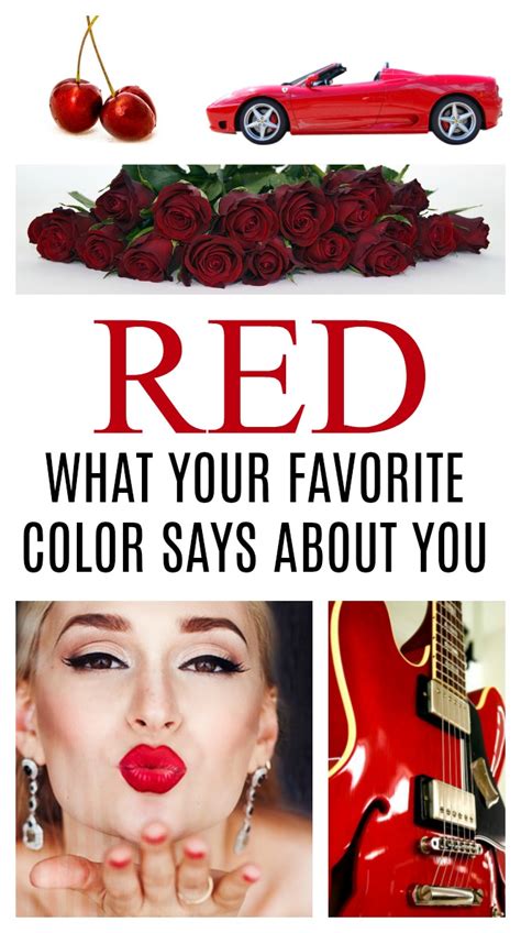 Red What Your Favorite Color Says About You Jenny At Dapperhouse