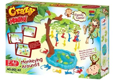 Juego De Mesa Los Monitos Monos Locos Monkeys Con Palmera