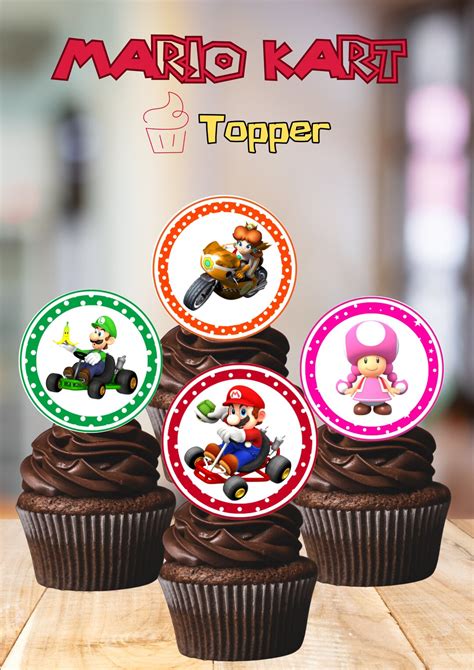 Super Mario Cupcake Toppers Mario Kart Cupcake Toppers Super Mario