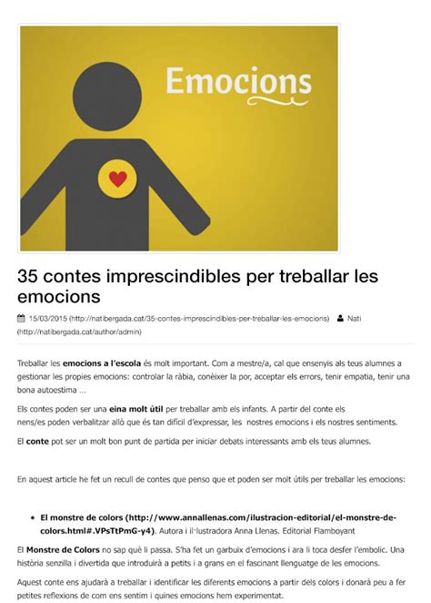 Pdf Contes Imprescindibles Per Treballar Les Emocions I