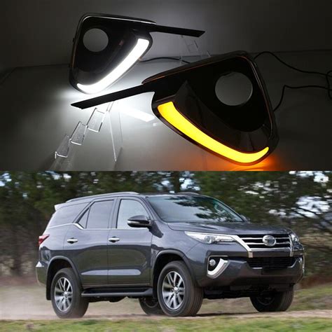 Car Flashing Pcs For Toyota Fortuner Led Drl