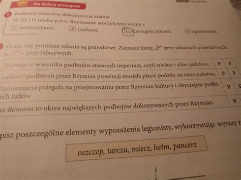 Oceń czy poniższe zdania są prawdziwe zaznacz literę P przy zdaniach