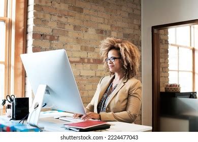 145 404 Workers Desk Looking Computers Images Stock Photos 3D Objects