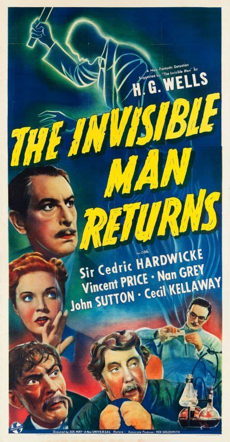 The Invisible Man Returns 1940 Best Movie Posters Classic Movie