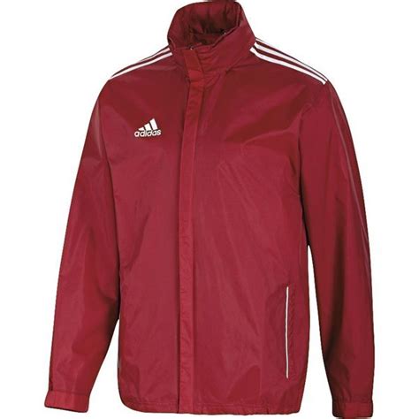 Adidas Rain Jacket Core 11 Rood Unisportstore Nl