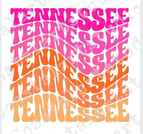 Tennessee Vols Pink and Orange PNG Tn Volunteers Sublimation Design ...