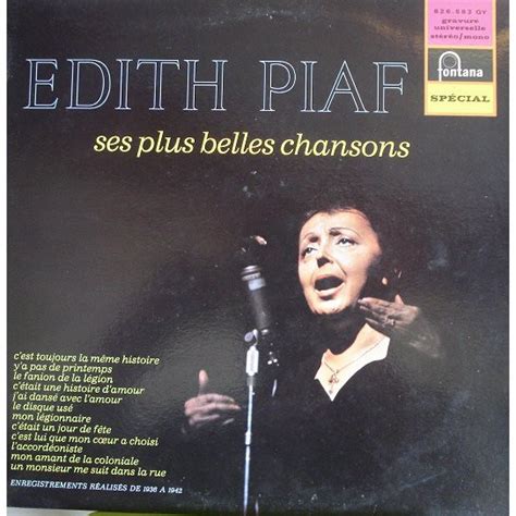 Album Ses Plus Belles Chansons De Edith Piaf Sur CDandLP