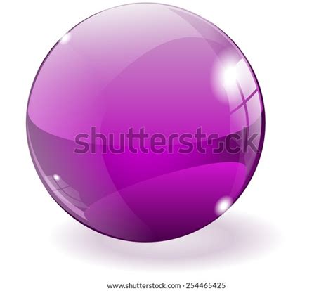 Glass Ball Vector Drawing Isolated On Stock Vector Royalty Free 254465425 Shutterstock