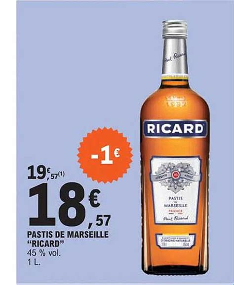 Promo Pastis De Marseille Ricard Chez E Leclerc Icatalogue Fr