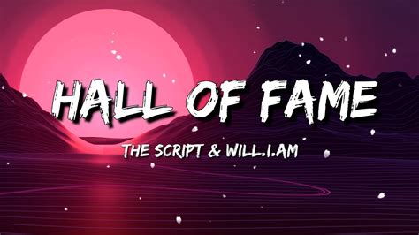 The Script Hall Of Fame Ft Will I Am Lyric Harry Styles