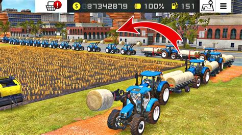 Making Roll Bales With New Holland In Fs 18 Farming Simulator 18