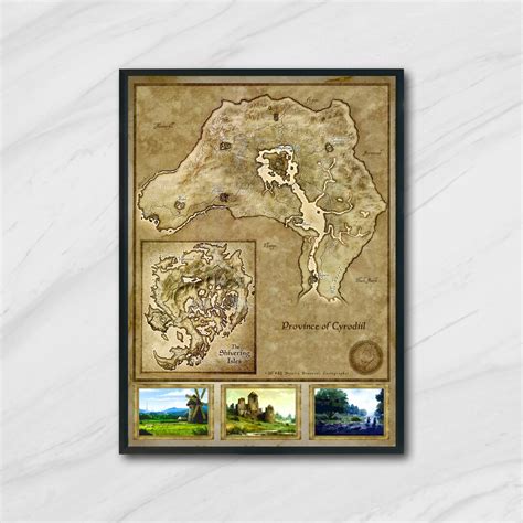 Oblivion, Cyrodiil Province Map the Elder Scrolls 4, High Quality ...