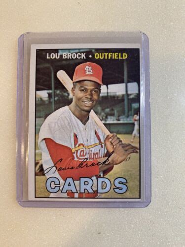 1967 Topps Baseball Lou Brock 285 St Louis Cardinals EBay