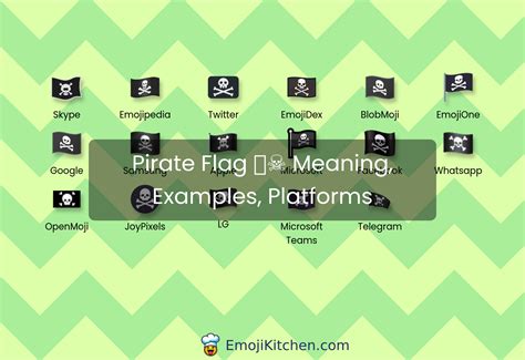 🏴‍☠️ pirate flag emoji meaning, info, stats - EmojiKitchen