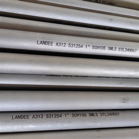 ASME B36 19 Seamless Steel Pipe ASTM A312 S31254 1 Inch Landee