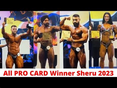 All PRO CARD WINNER Male Female Sheru Classic 2023 Live Sunmeet