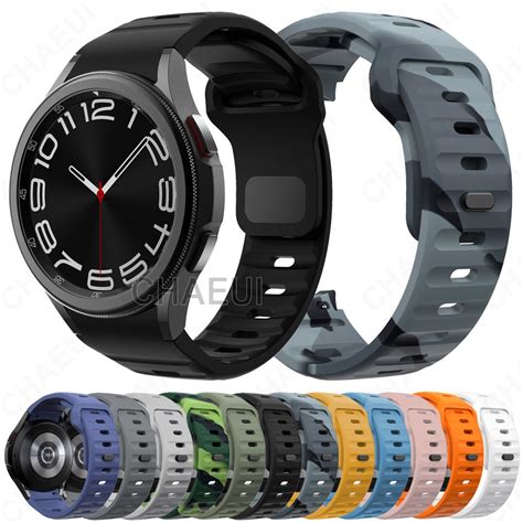 Pulseira De Silicone Para Samsung Galaxy Watch 6 5 Pro 4 45mm 44mm 40mm